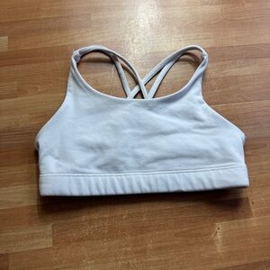 Athleta girl sports bra, white, size 8/10